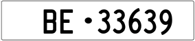 Trailer License Plate